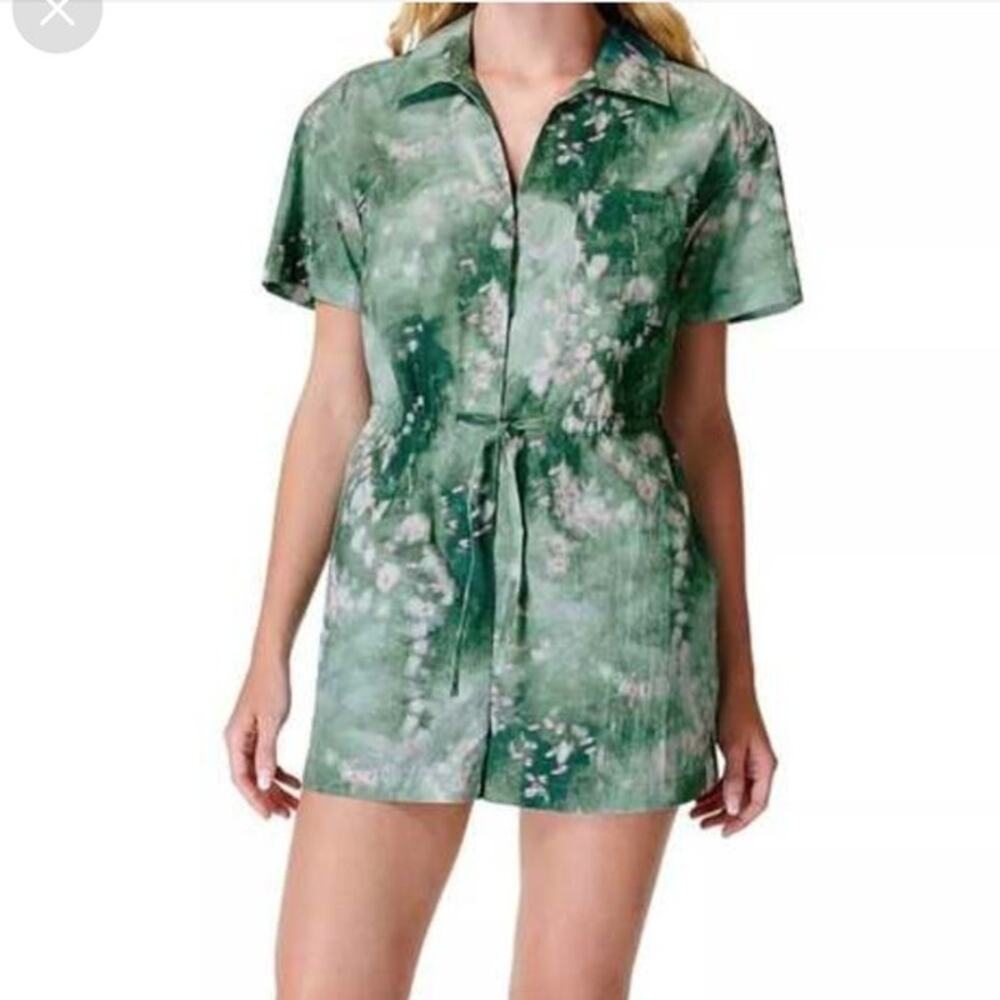 Sweaty Betty Anytime watercolor romper size 8